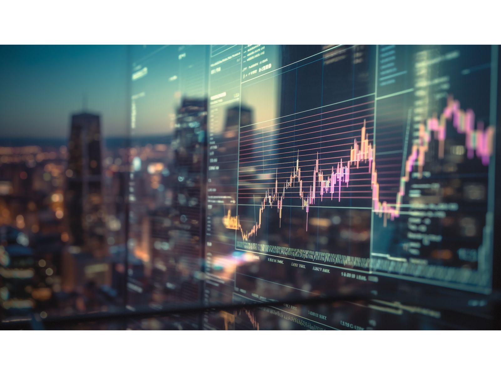 screen with graph it that says word financial it202201