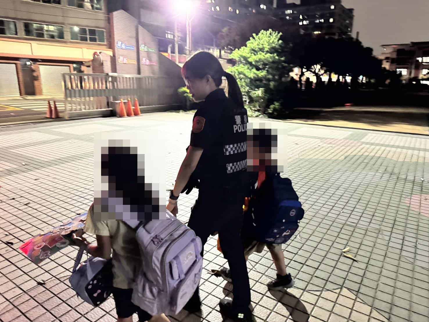姐弟放學滯留校園餓肚子　大雅警暖心購麵包牛奶助返家