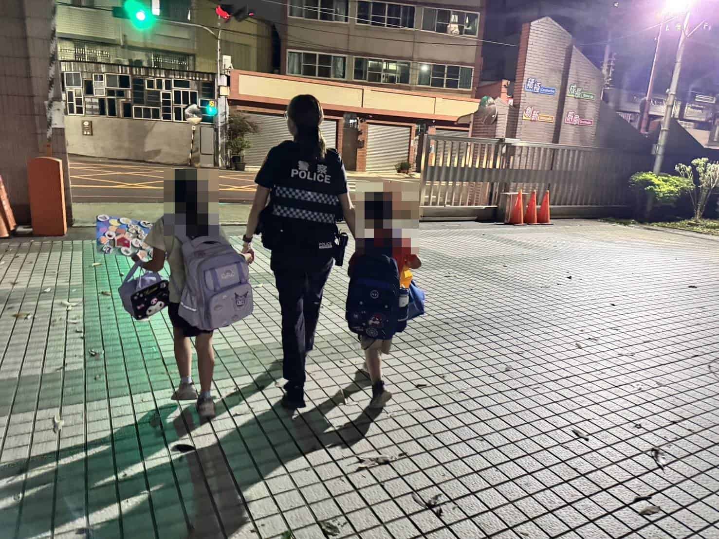 姐弟放學滯留校園餓肚子　大雅警暖心購麵包牛奶助返家
