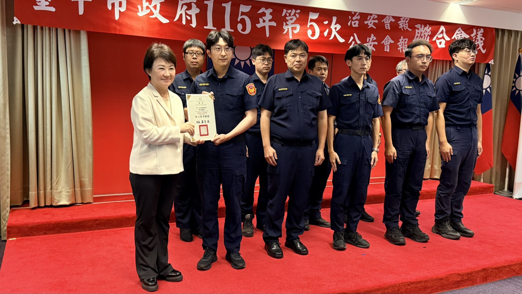 圖文：中市刑大：警、銀、民合作無間 共同守護城市治安。